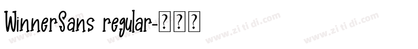WinnerSans regular字体转换